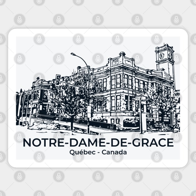 Notre-Dame-de-Grâce - Québec Magnet by Lakeric